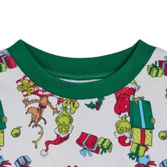 Dr. Suess The Grinch Unisex 2 PC Pajama Set Size 5T NWT - Picture 3 of 6